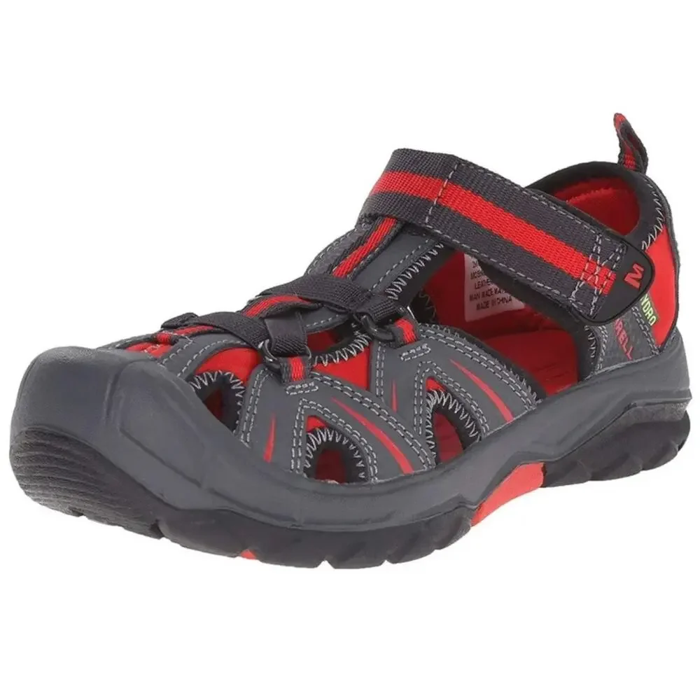 Merrell Men's Youth‎ Out Perform Hydro Sandals Outdoor Hiking Gray Size 5